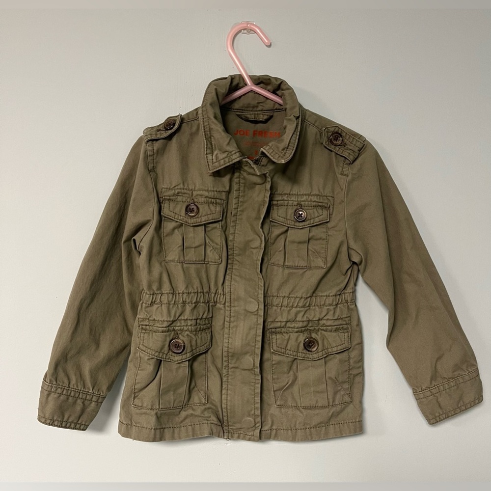 Joe Fresh Army Green Spring Jacket, Girl Size 3, Girl Coat